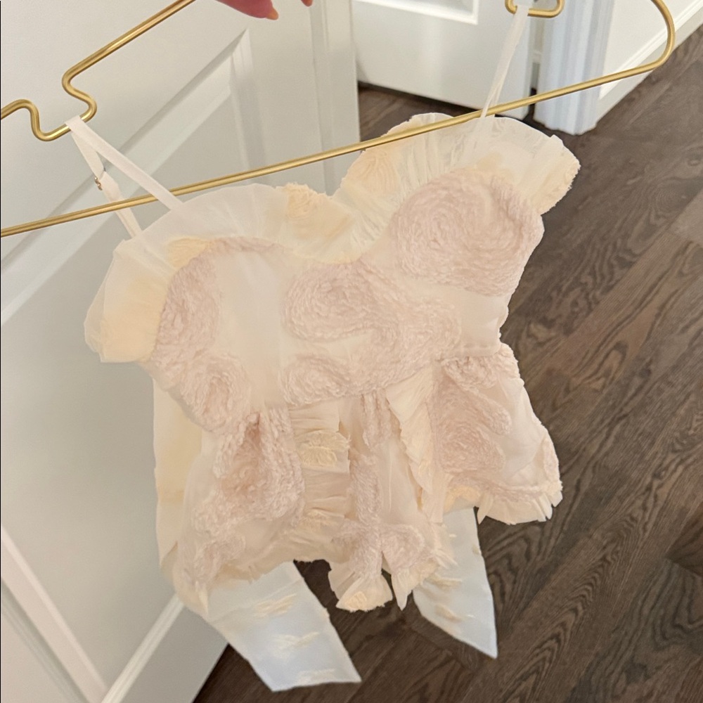 Cream fancy romper